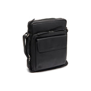 Black Leather Crossbody Bag Montira, front view