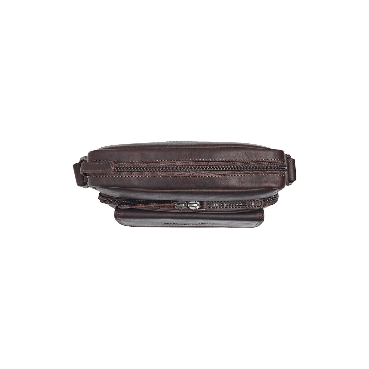 Brown Leather Crossbody Bag Montira, detail view 3
