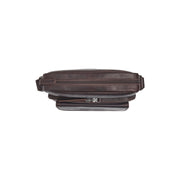 Brown Leather Crossbody Bag Montira, detail view 3