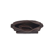 Brown Leather Crossbody Bag Montira, detail view 4