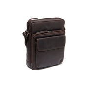 Brown Leather Crossbody Bag Montira, front view
