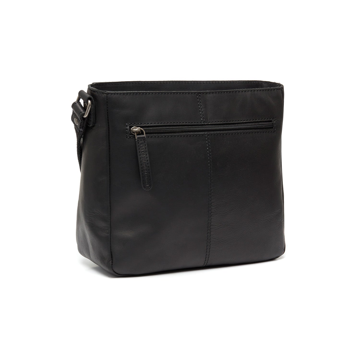 Black Leather Crossbody Bag Mumbai, detail view 4