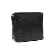 Black Leather Crossbody Bag Mumbai, detail view 4