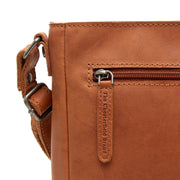 Cognac Leather Crossbody Bag Mumbai, detail view 3