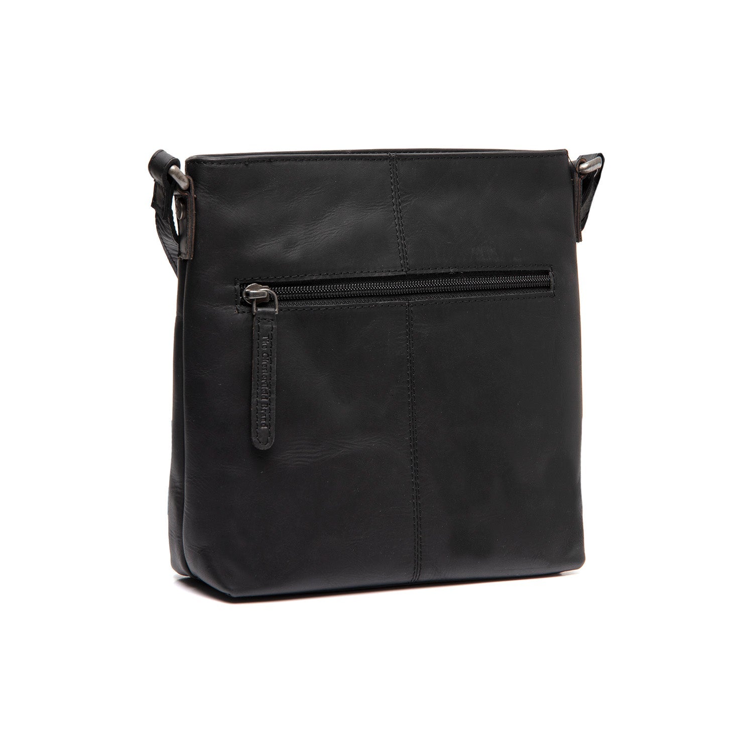 Black Leather Crossbody Bag Navene, detail view 4