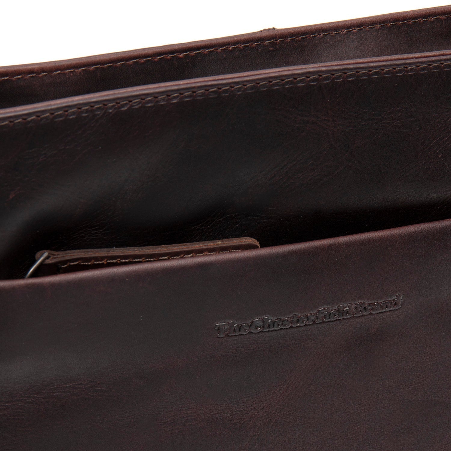 Brown Leather Crossbody Bag Navene, product view 2
