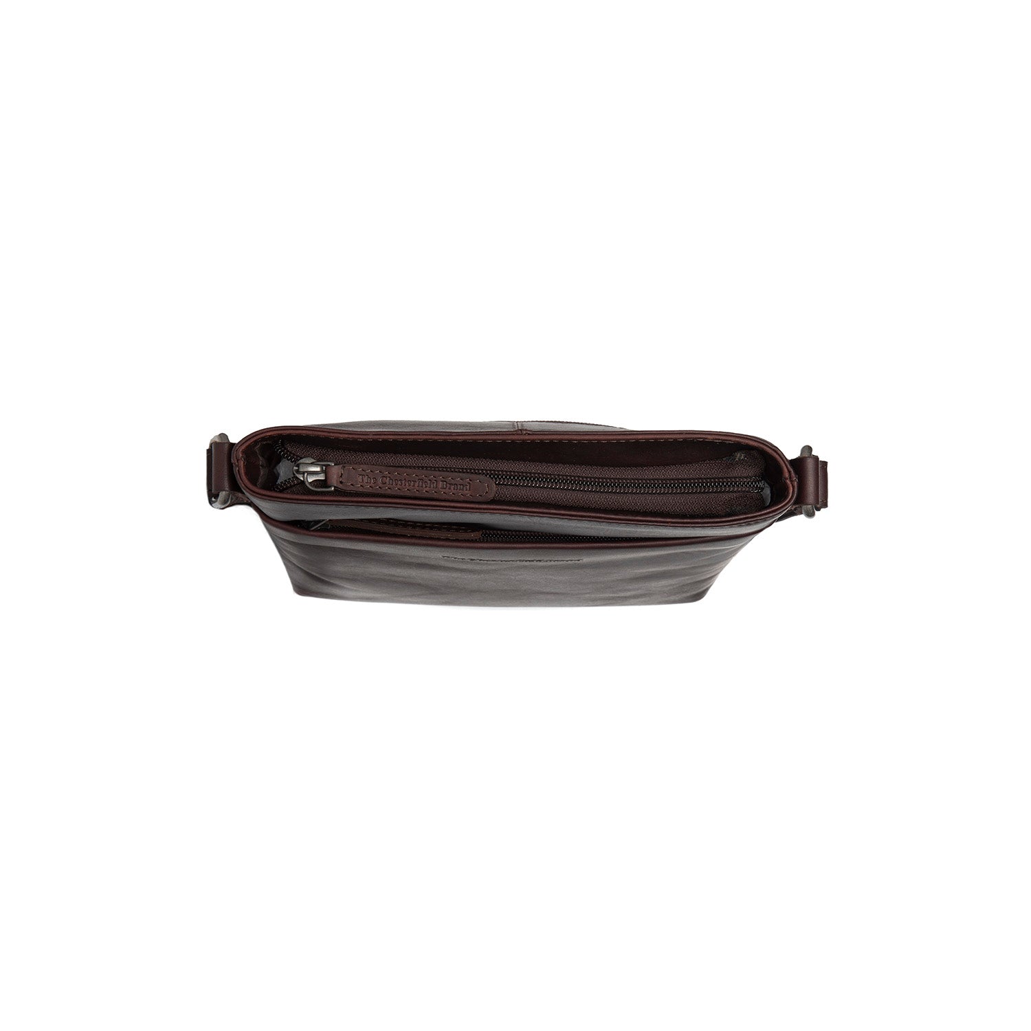 Brown Leather Crossbody Bag Navene, product view 3