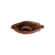 Cognac Leather Crossbody Bag Navene, detail view 1