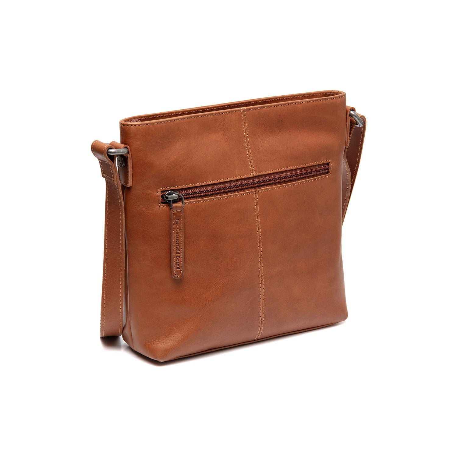Cognac Leather Crossbody Bag Navene, detail view 4