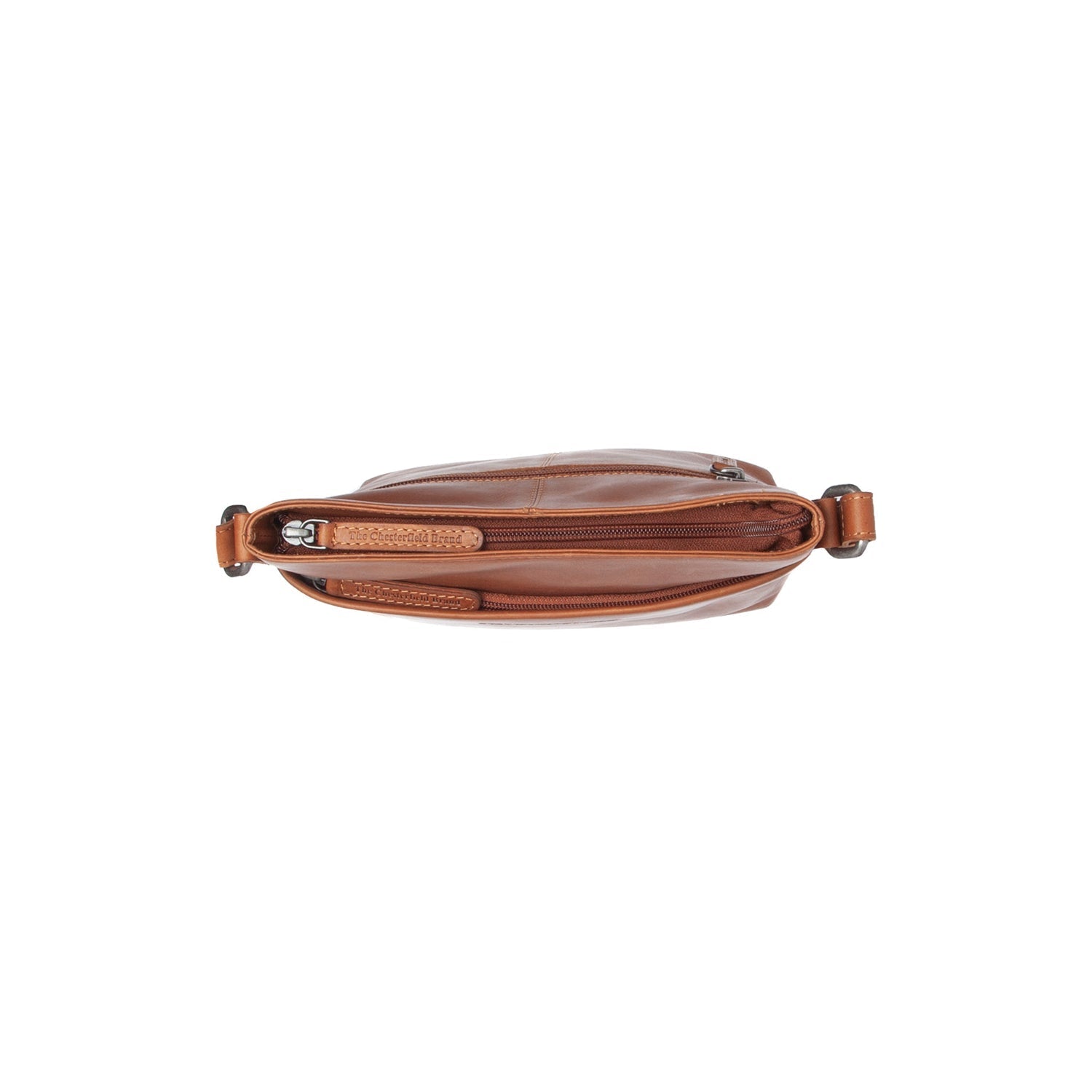 Cognac Leather Crossbody Bag Navene, product view 3