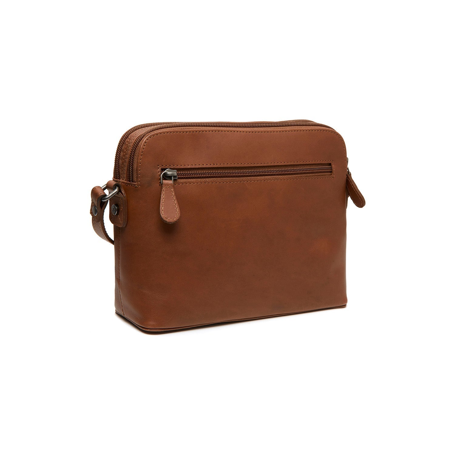 Cognac Leather Crossbody Bag Nebraska, detail view 7