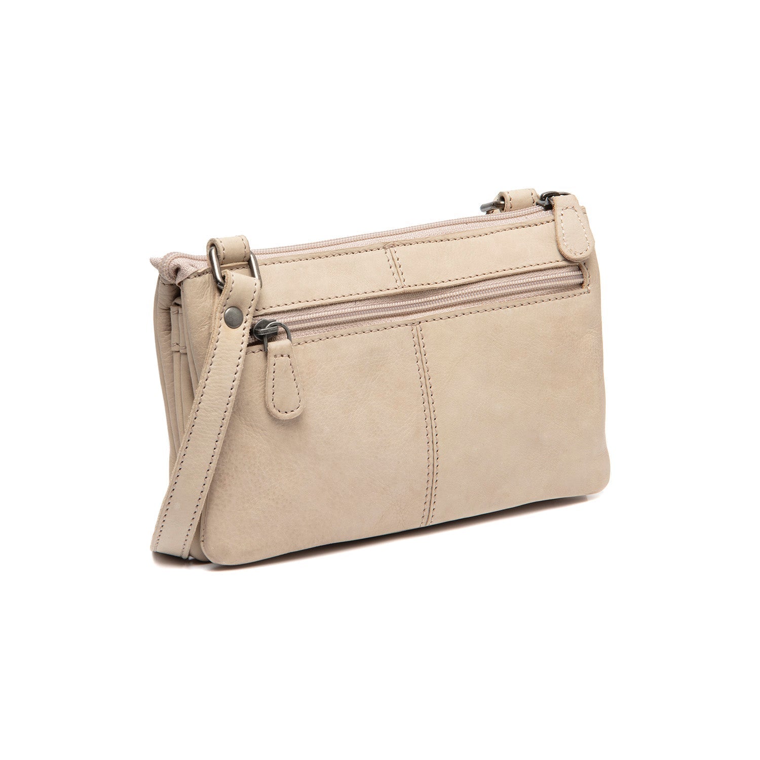Beige Leather Crossbody Bag Osaka, detail view 4