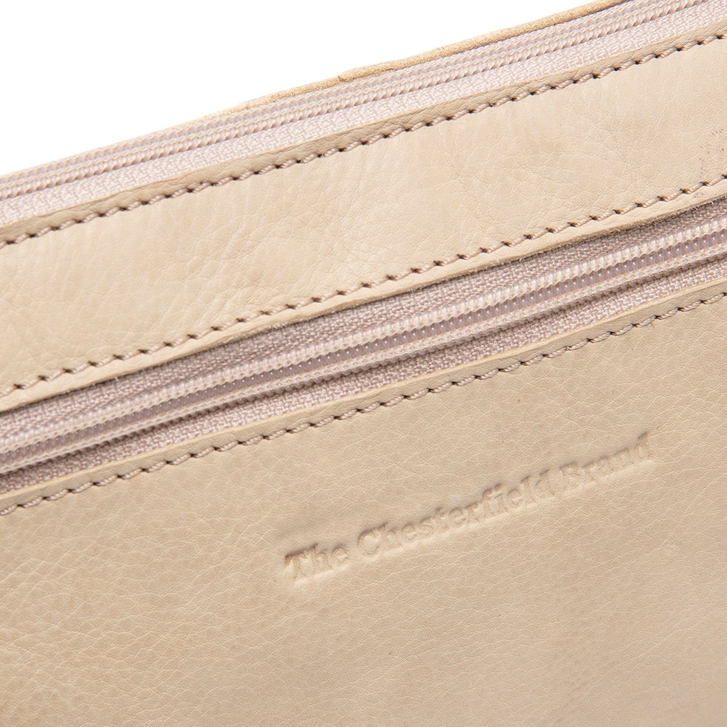 Beige Leather Crossbody Bag Osaka, product view 2