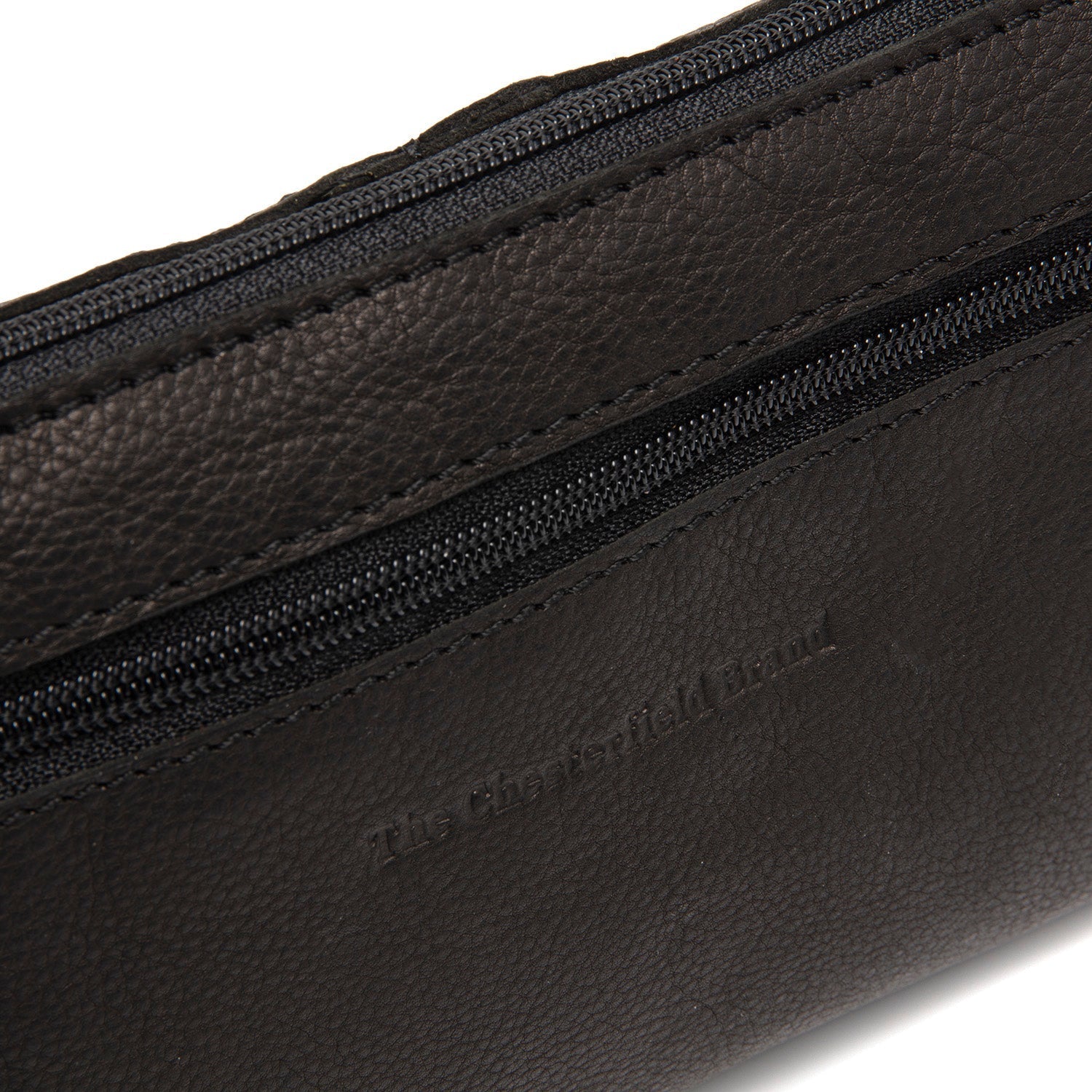Black Leather Crossbody Bag Osaka, product view 2