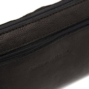 Black Leather Crossbody Bag Osaka, product view 2