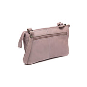Lavender Lilac Leather Crossbody Bag Osaka, detail view 4