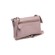 Lavender Lilac Leather Crossbody Bag Osaka, front view