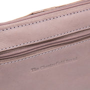 Lavender Lilac Leather Crossbody Bag Osaka, product view 2