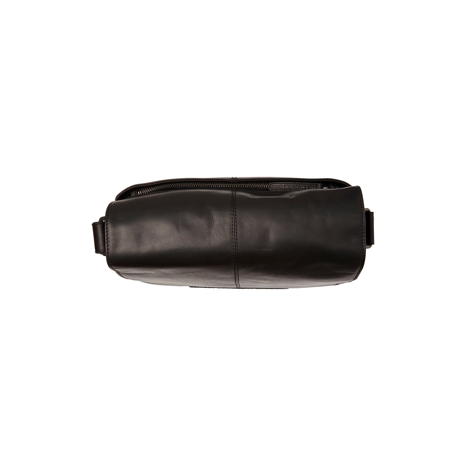 Black Leather Crossbody Bag Raphael, detail view 4