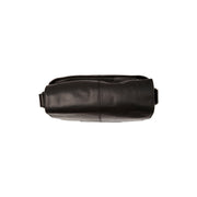 Black Leather Crossbody Bag Raphael, detail view 4