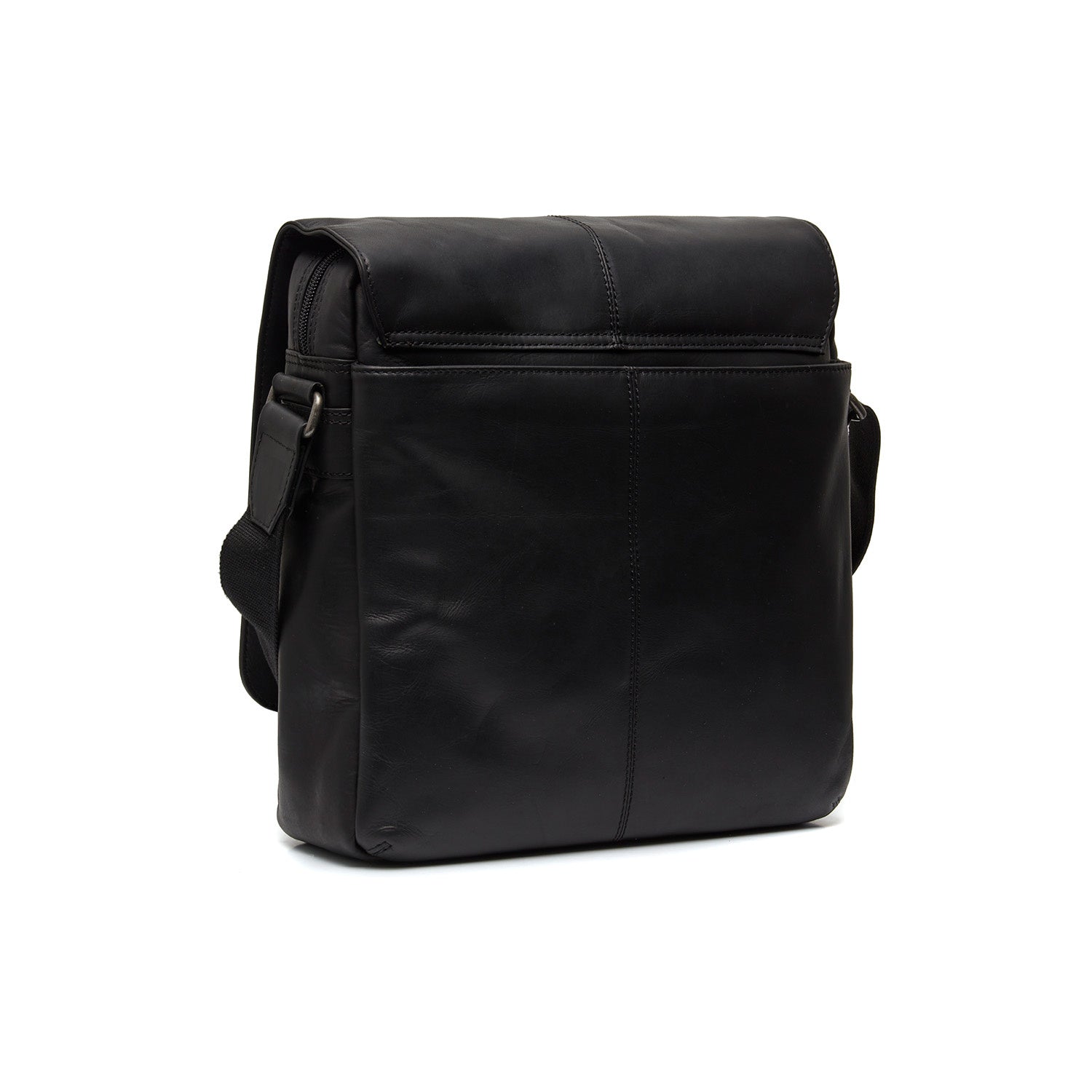 Black Leather Crossbody Bag Raphael, detail view 5