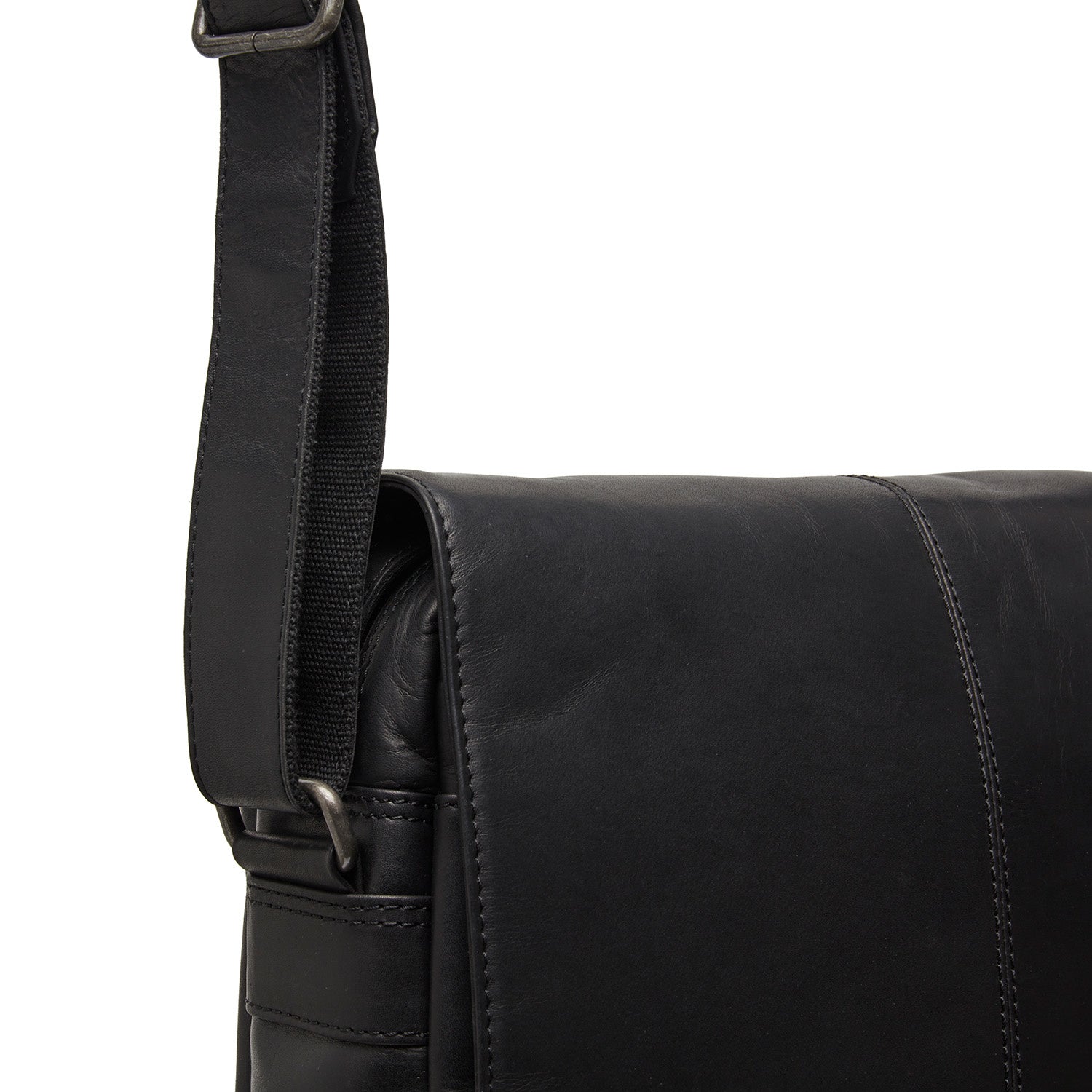 Black Leather Crossbody Bag Raphael, product view 3
