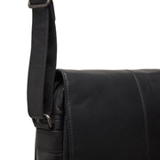 Black Leather Crossbody Bag Raphael, product view 3