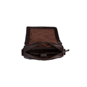 Brown Leather Crossbody Bag Raphael, detail view 1