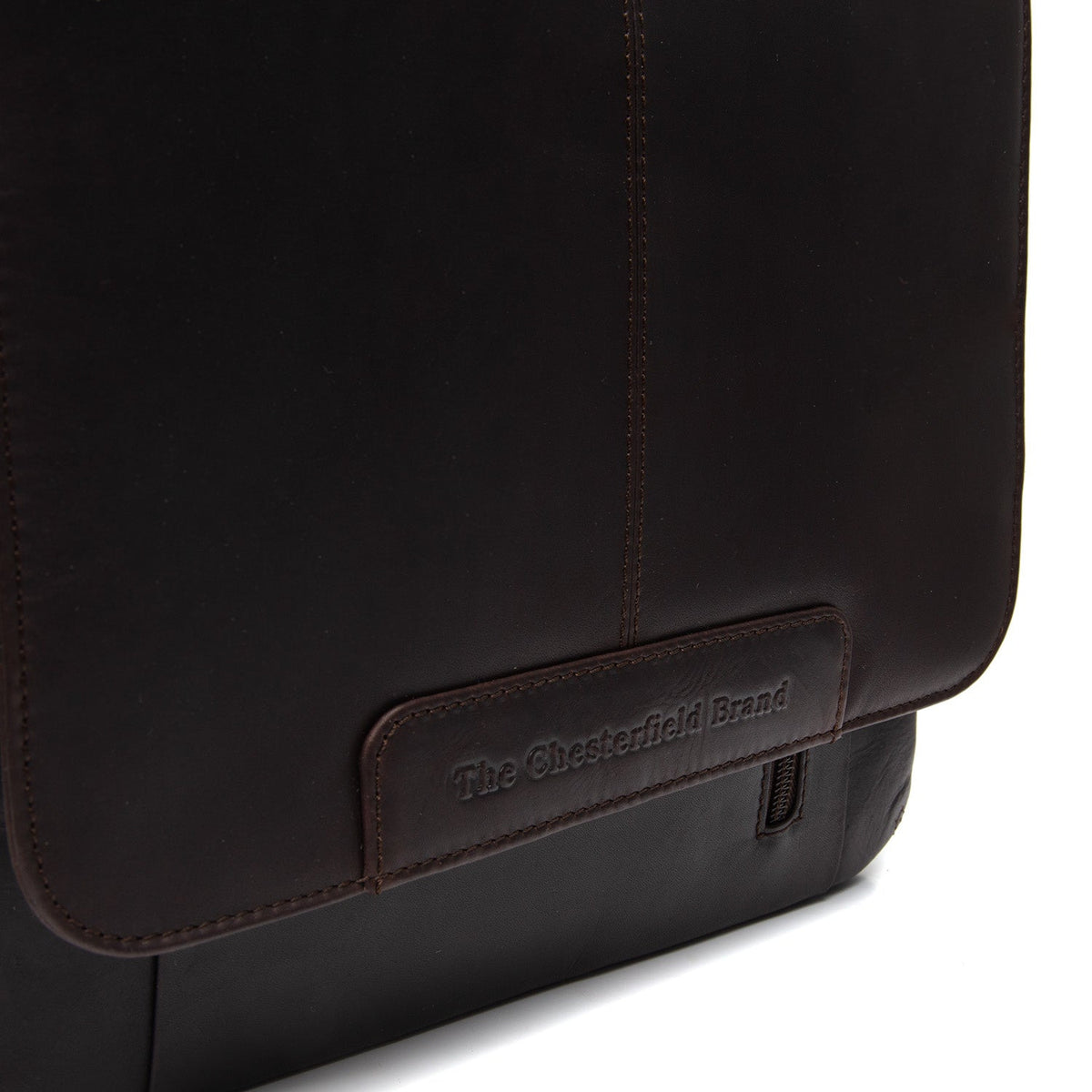 Brown Leather Crossbody Bag Raphael, detail view 3