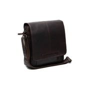 Brown Leather Crossbody Bag Raphael, front view