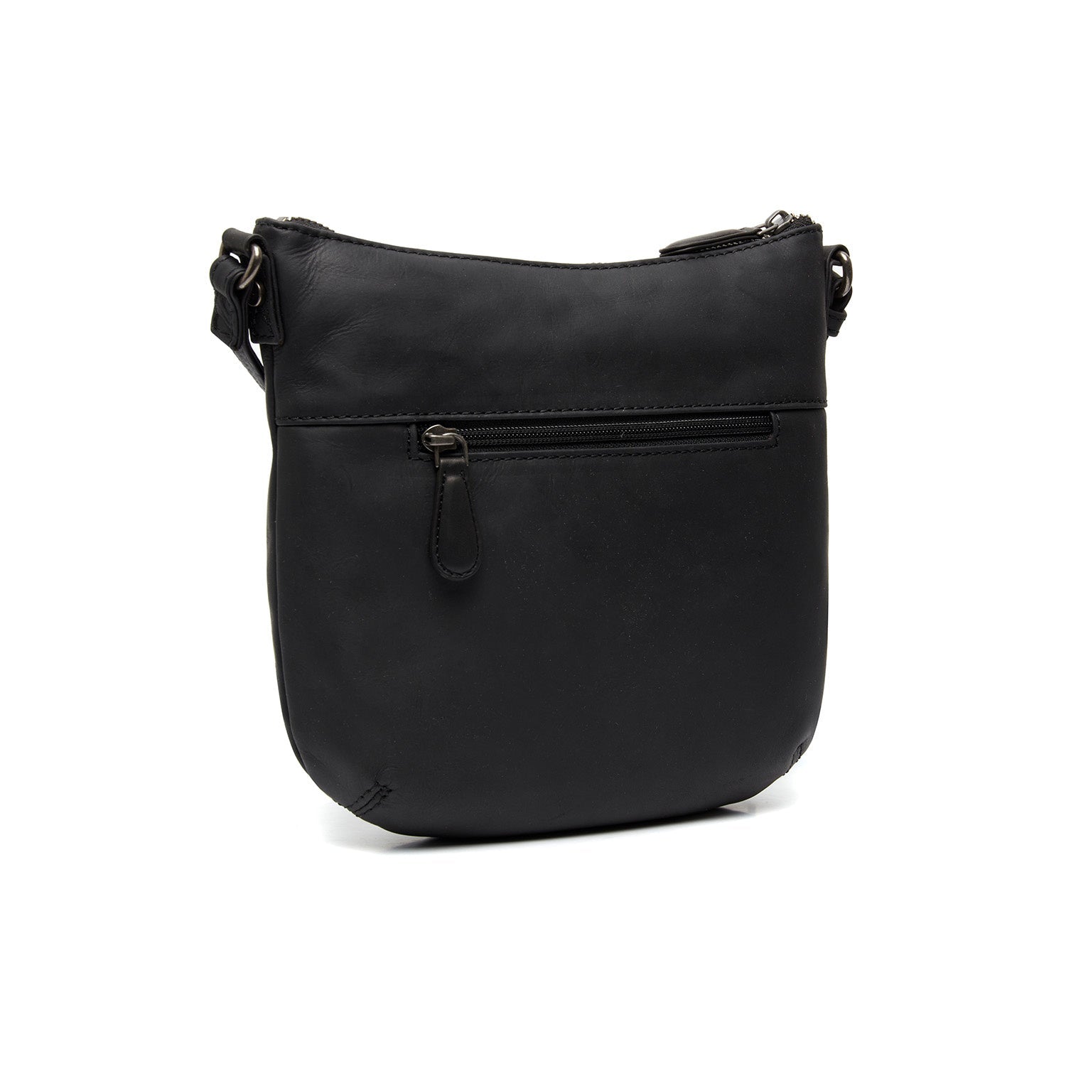 Black Leather Crossbody Bag Redding, detail view 4