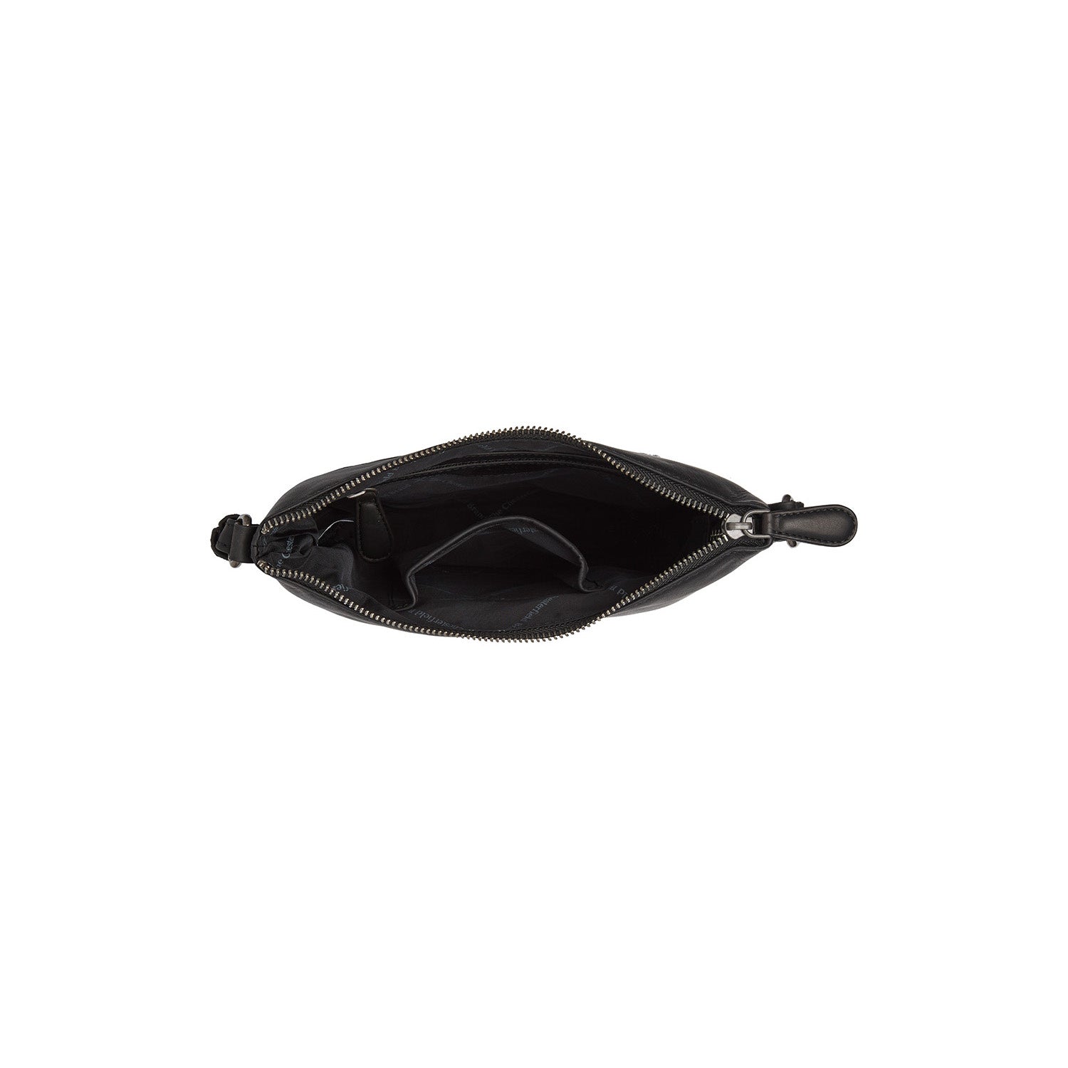 Black Leather Crossbody Bag Redding, product view 3