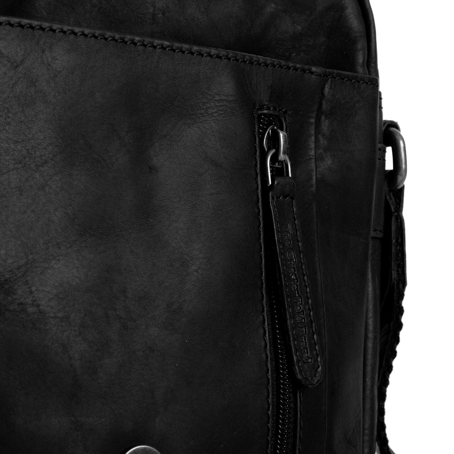 Black Leather Crossbody Bag Remy, detail view 1