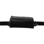 Black Leather Crossbody Bag Remy, detail view 3