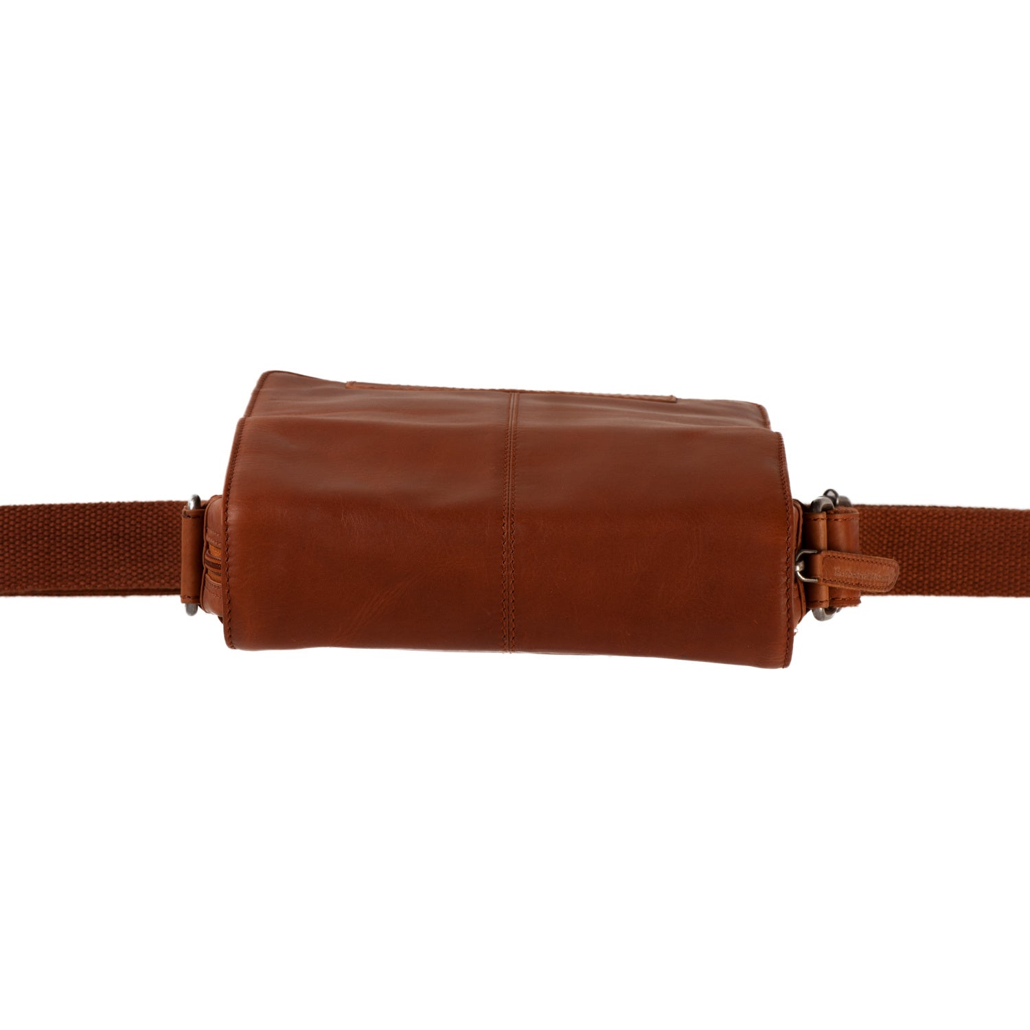 Cognac Leather Crossbody Bag Remy, detail view 1