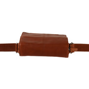 Cognac Leather Crossbody Bag Remy, detail view 1