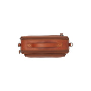 Cognac Leather Crossbody Bag Rovon, detail view 1