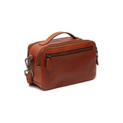 Cognac Leather Crossbody Bag Rovon, detail view 5