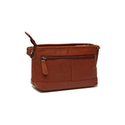 Cognac Leather Crossbody Bag Salerno, detail view 3