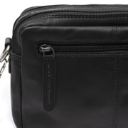 Black Leather Crossbody Bag Samui, detail view 1