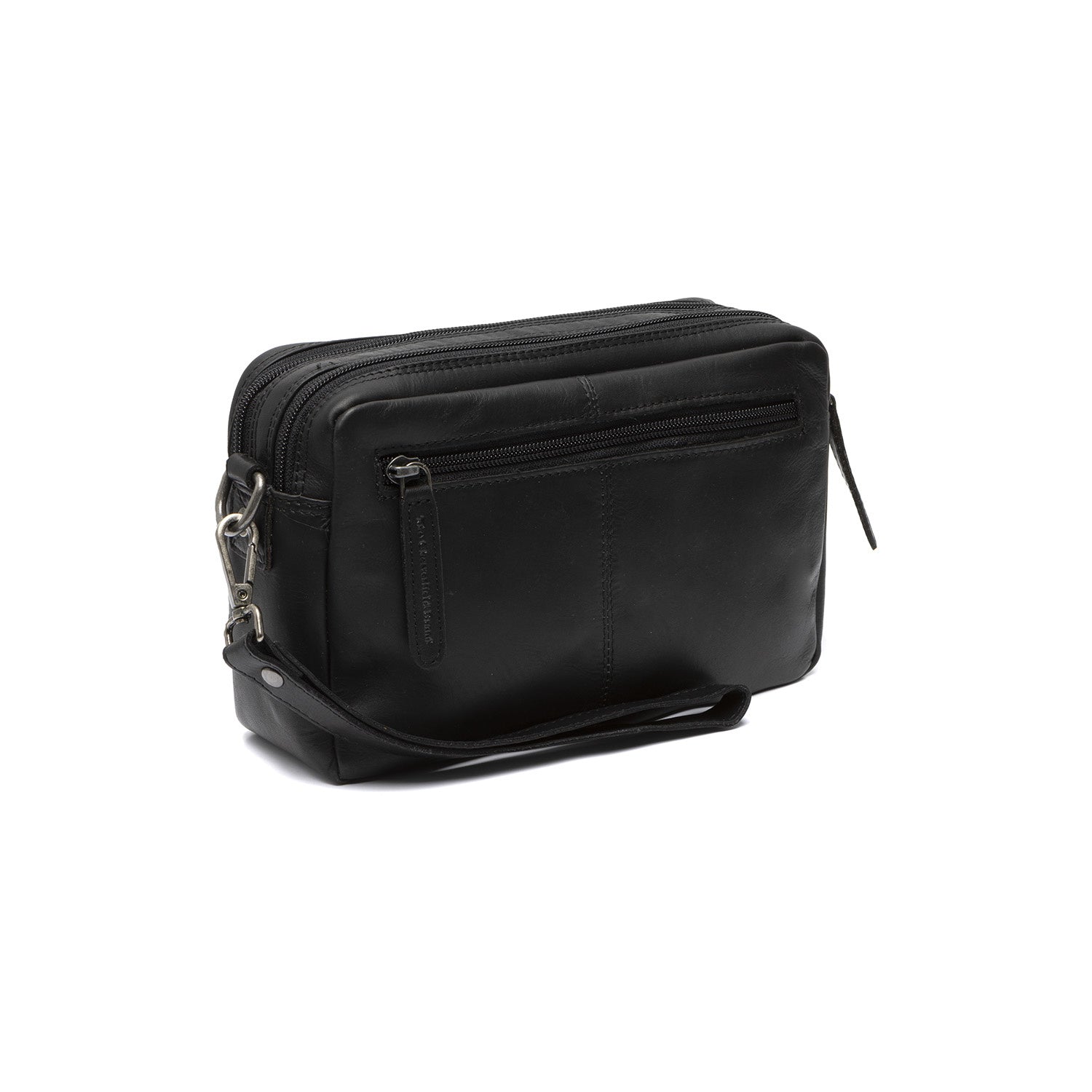 Black Leather Crossbody Bag Samui, detail view 3
