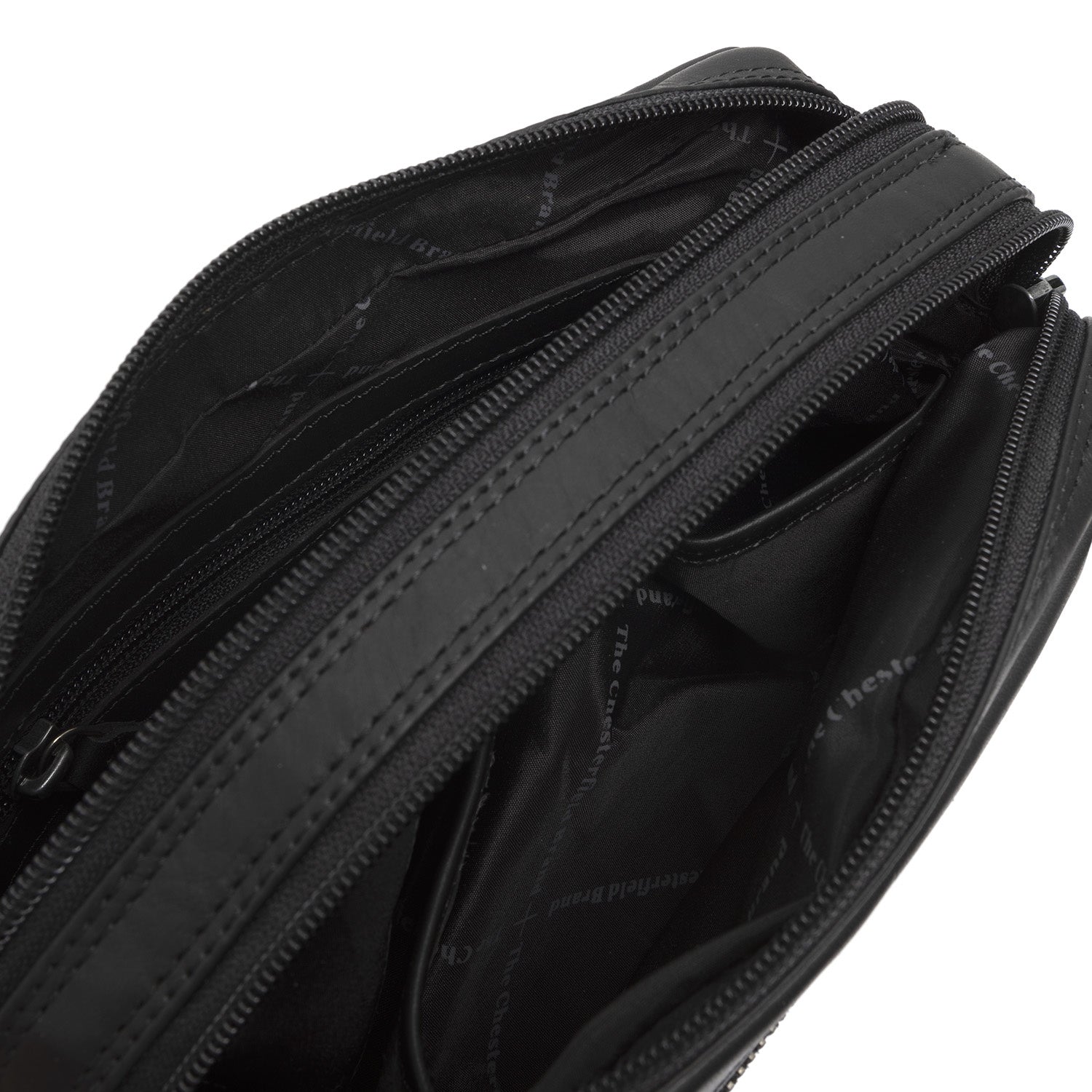 Black Leather Crossbody Bag Samui, product view 2