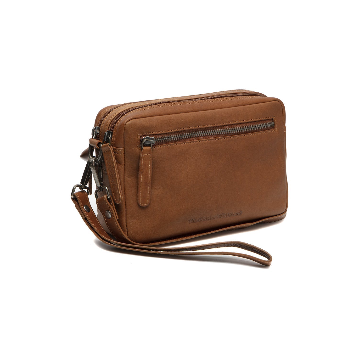 Cognac Leather Crossbody Bag Samui, front view