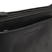 Black Leather Crossbody Bag Southampton, product view 3