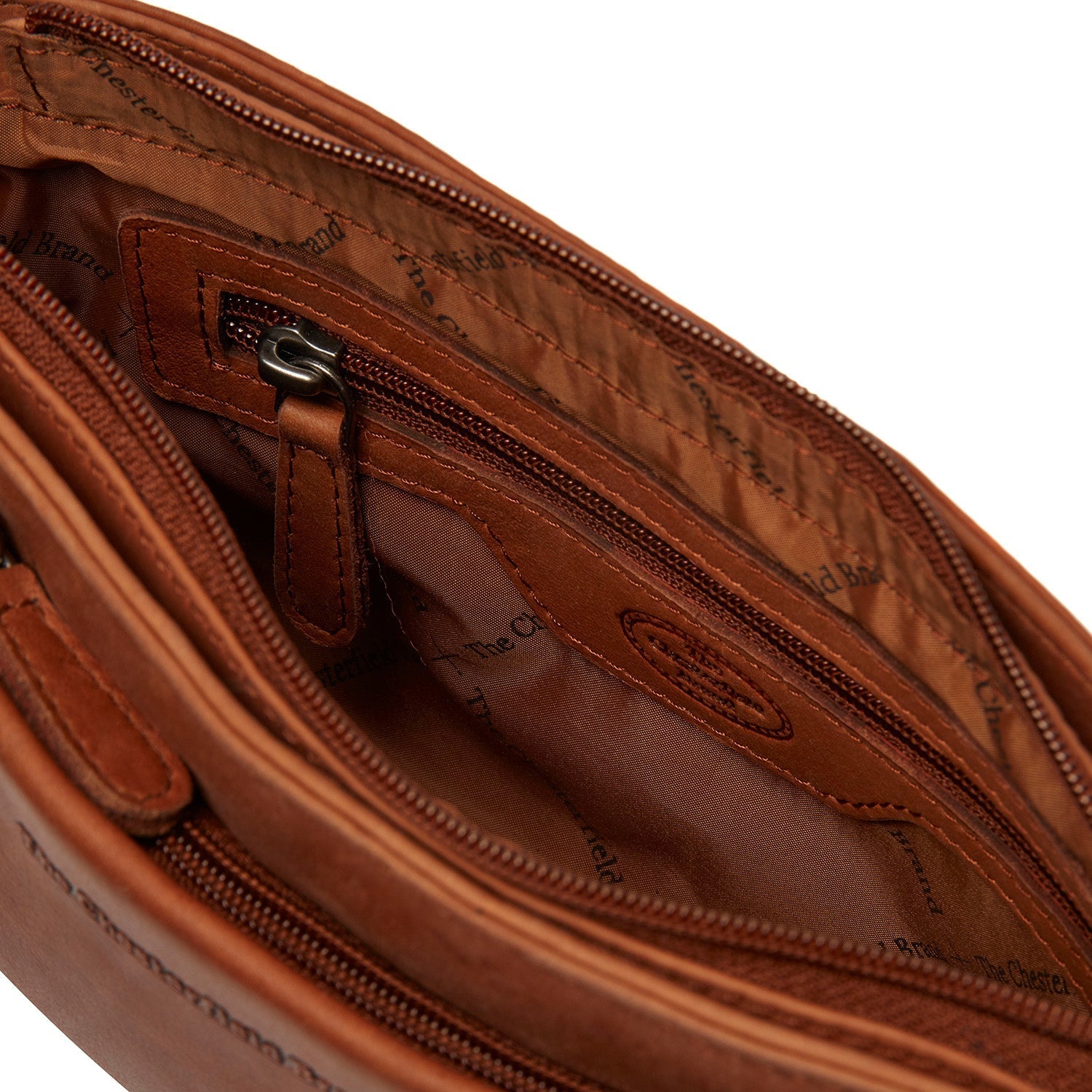 Cognac Leather Crossbody Bag Southampton, product view 2