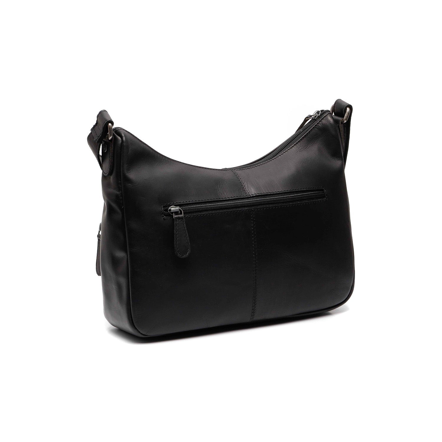 Black Leather Crossbody Bag Valenora, detail view 4
