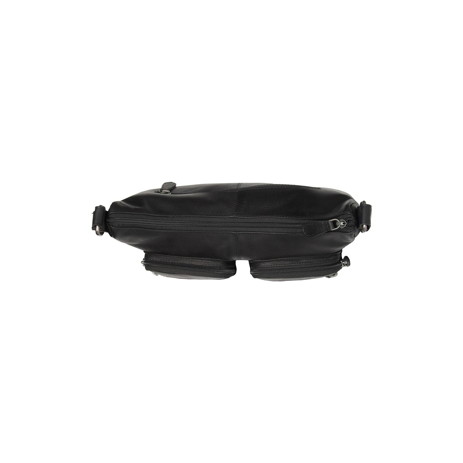 Black Leather Crossbody Bag Valenora, product view 3