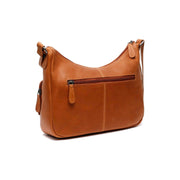 Cognac Leather Crossbody Bag Valenora, detail view 4