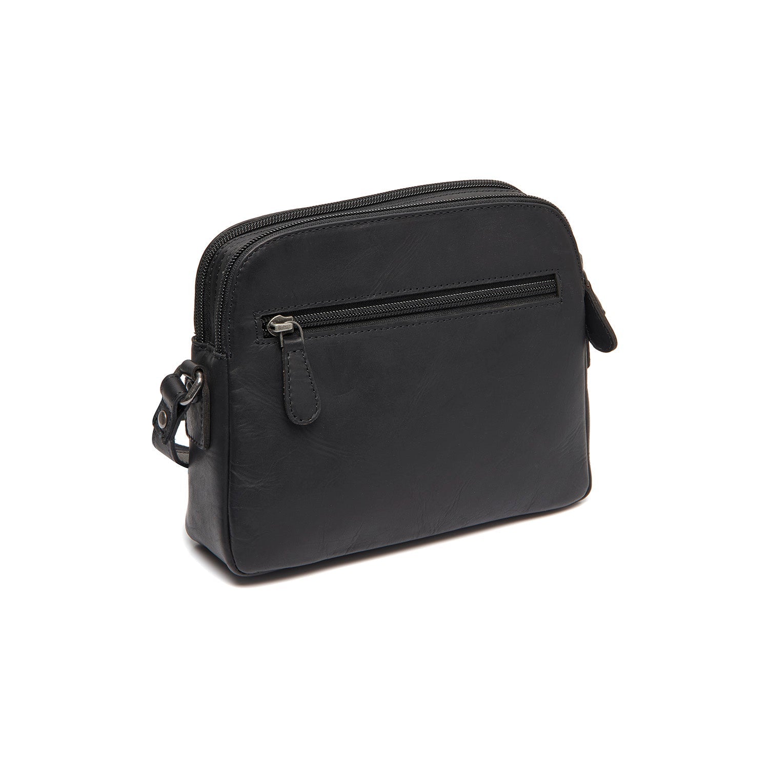Black Leather Crossbody Bag Vionne, detail view 4