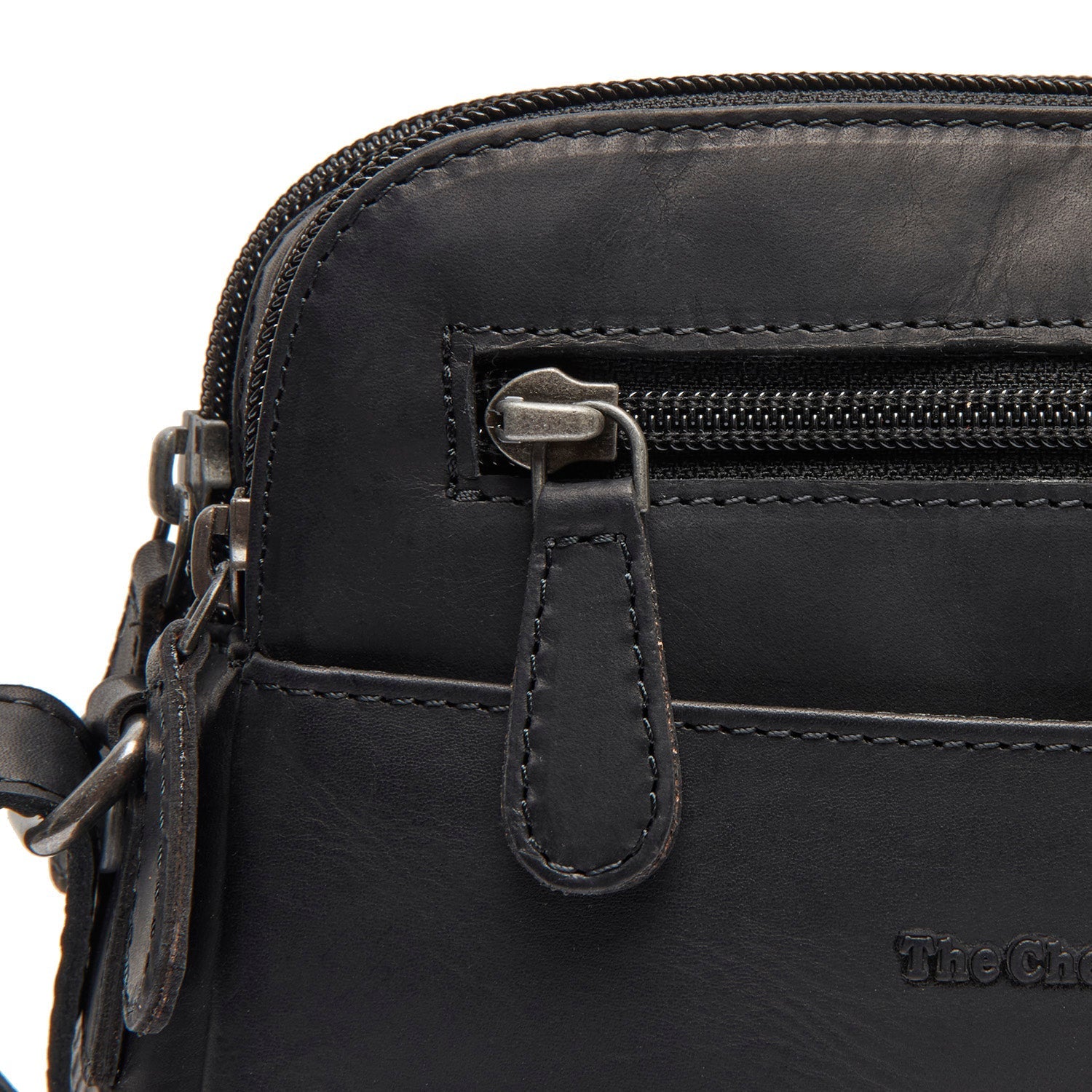 Black Leather Crossbody Bag Vionne, product view 2